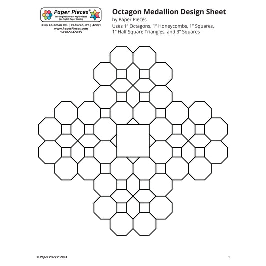 Octagon Medallion Design Sheet