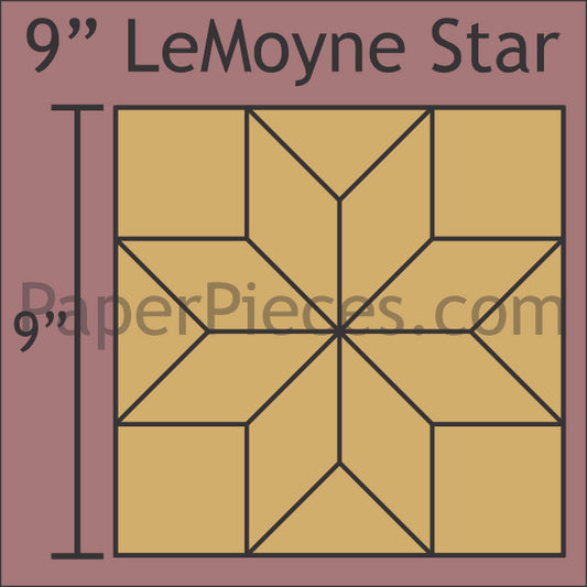 9" LeMoyne Star
