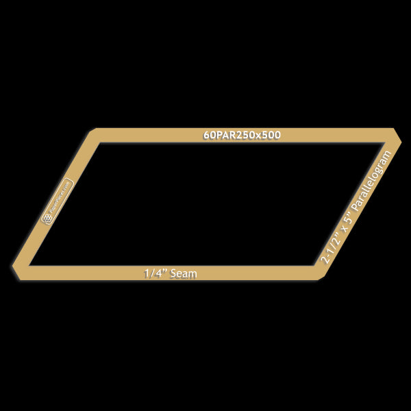 2-1/2" x 5" 60 Degree Parallelogram