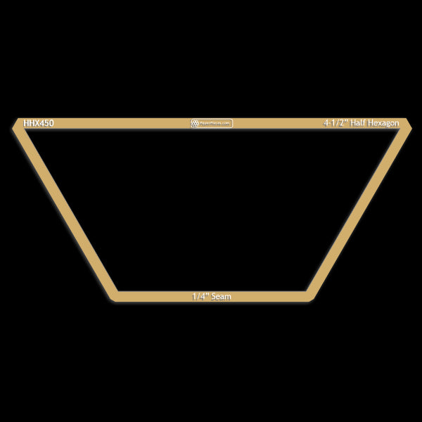 4-1/2" Half Hexagon