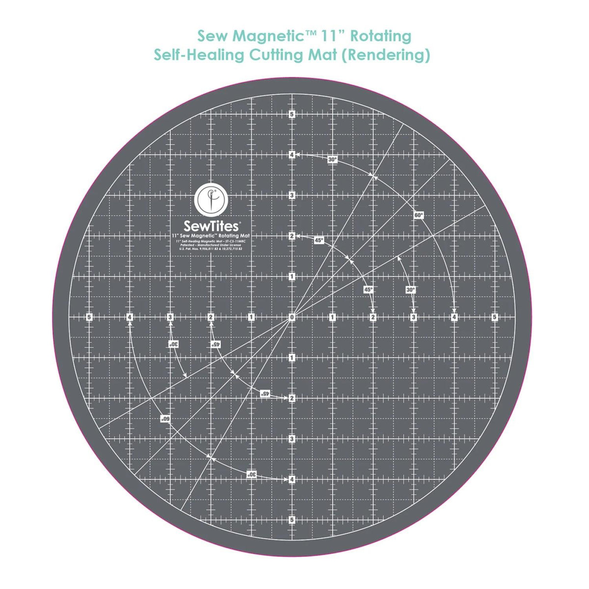 Sew Magnetic 11in Rotating Self-Healing Cutting Mat