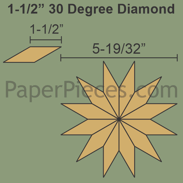 1-1/2" 30 Degree Diamond