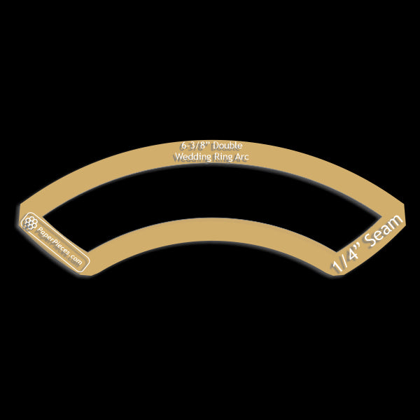 6-3/8" Double Wedding Ring Arcs Only