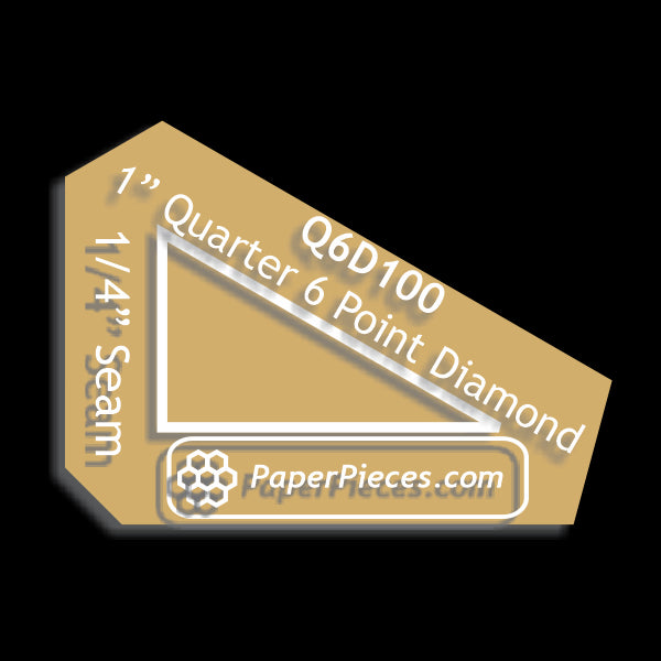 1" Quarter 6 Point Diamond
