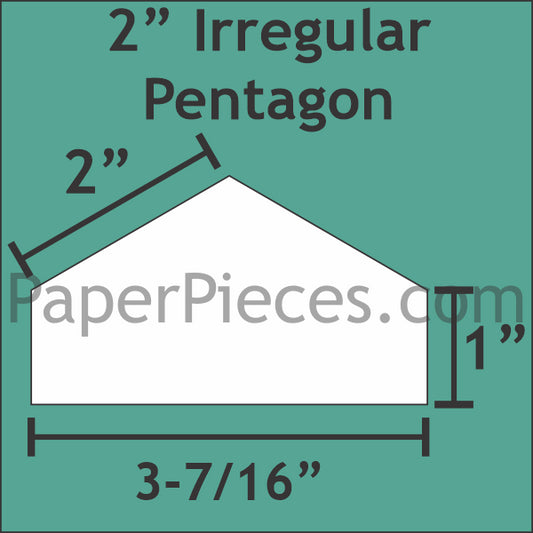 2" Irregular Pentagons