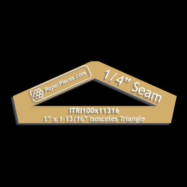 1" x 1-13/16" Isosceles Triangle