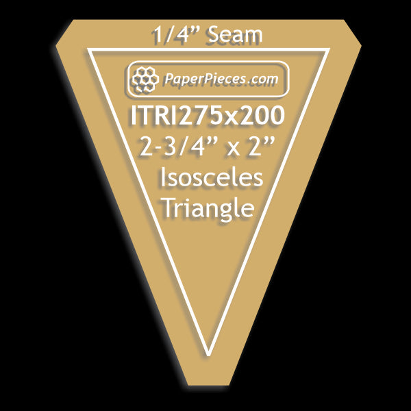 2-3/4" x 2" Isosceles Triangle