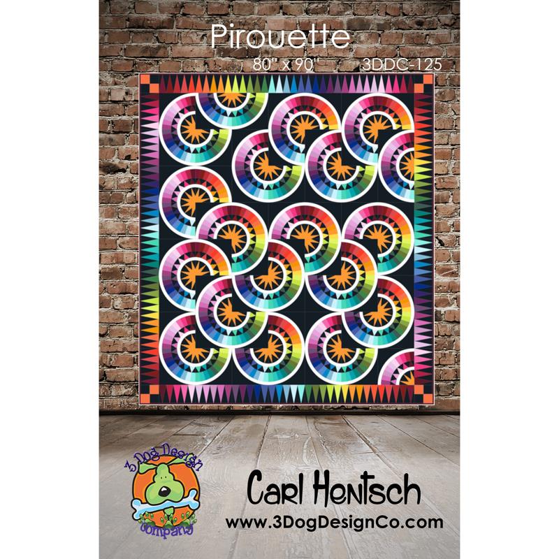 Pirouette Pattern by Carl Hentsch of 3 Dog Design Co.