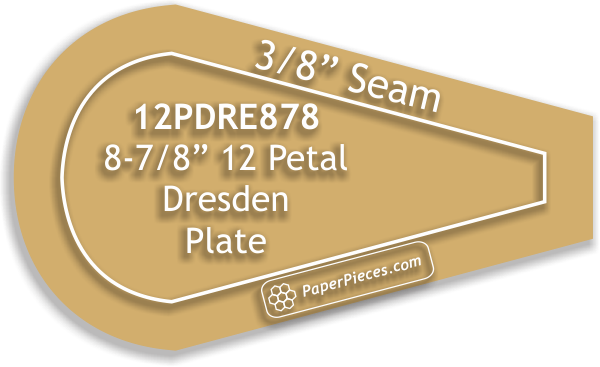 8-7/8" 12 Petal Dresden