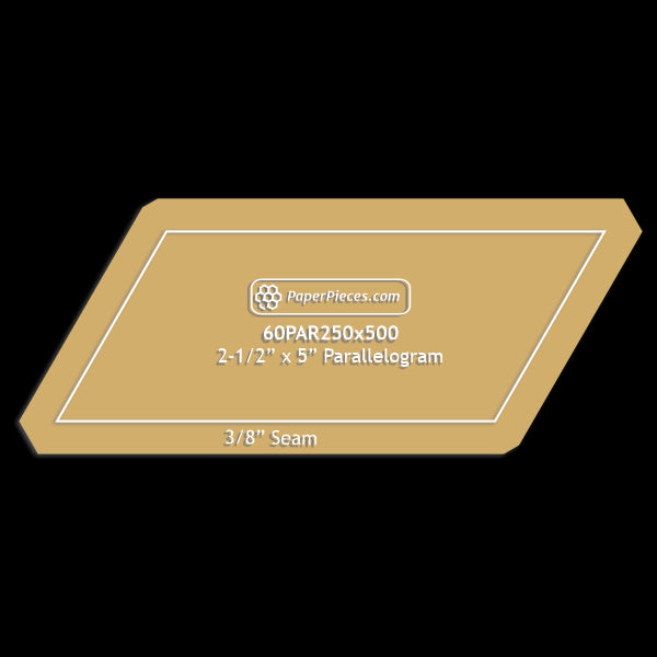2-1/2" x 5" 60 Degree Parallelogram