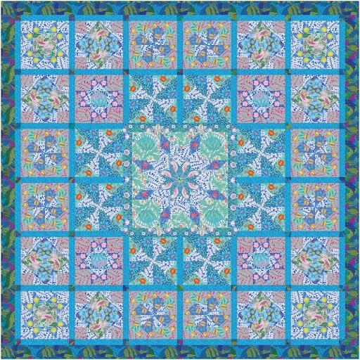 Star Sampler by Kaffe Fassett x William Morris: 15 Piece Acrylic Fabric Cutting Template Set with 1/4" Seam Allowance