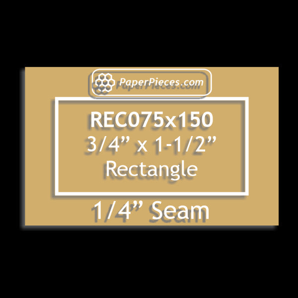 3/4" x 1-1/2" Rectangle