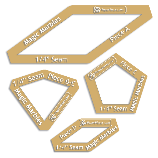 Magic Marbles from Millefiori Quilts 6 by Willyne Hammerstein