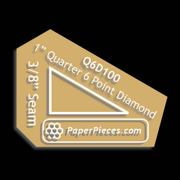 1" Quarter 6 Point Diamond
