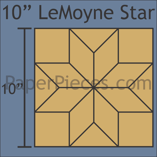 10-lemoyne-star-paper-pieces for Free Printable 10 Inch Star Template 10