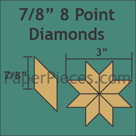 7/8" 8 Point Diamonds