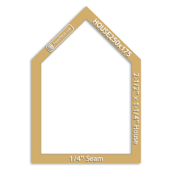 2-1/2" x 1-3/4" House
