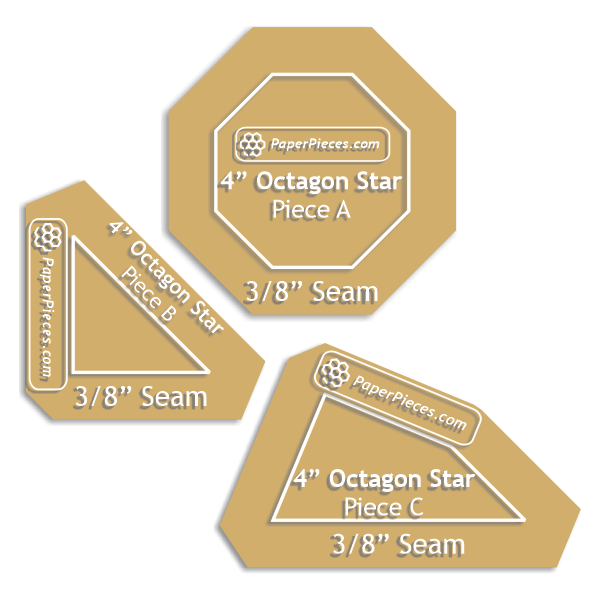 4" Octagon Star