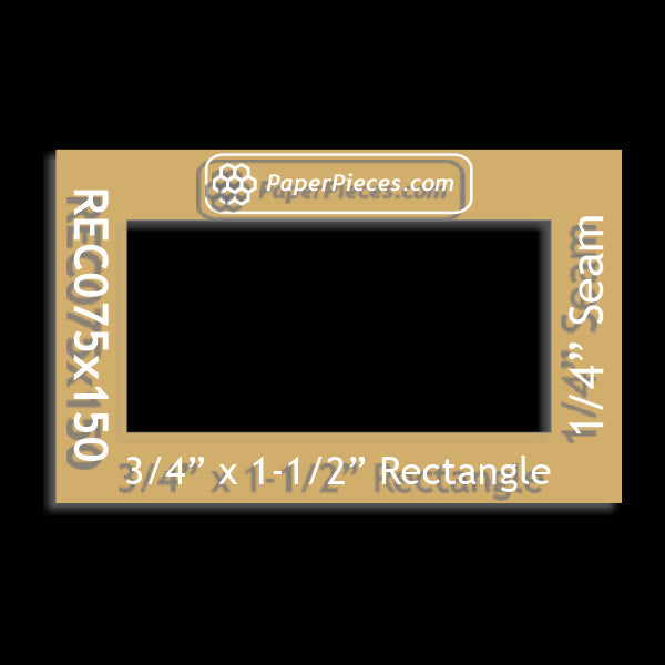 3/4" x 1-1/2" Rectangle