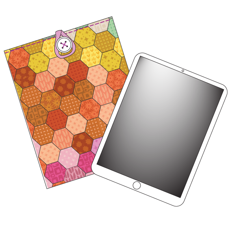 Pixelated Tablet Sleeve by Paper Pieces®