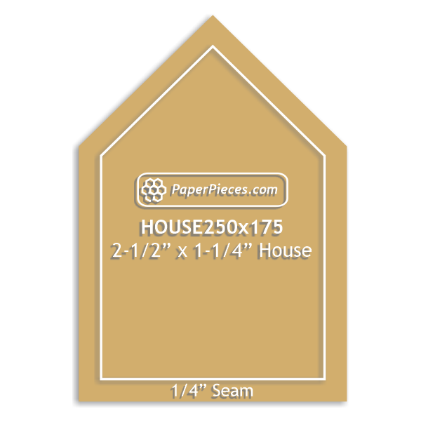 2-1/2" x 1-3/4" House