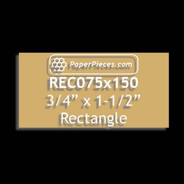 3/4" x 1-1/2" Rectangle