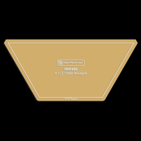 4-1/2" Half Hexagon