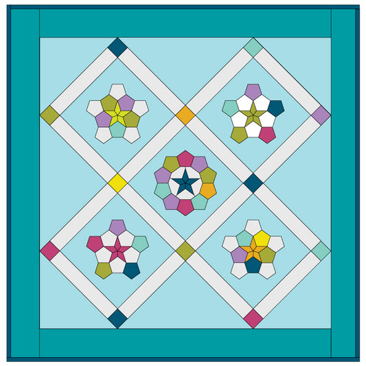Rose Garden Picnic Quilt by Paper Pieces®