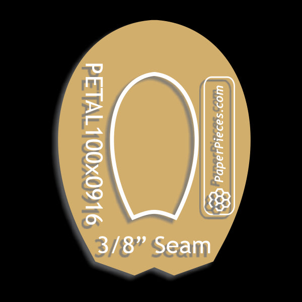 1" x 9/16" Petal