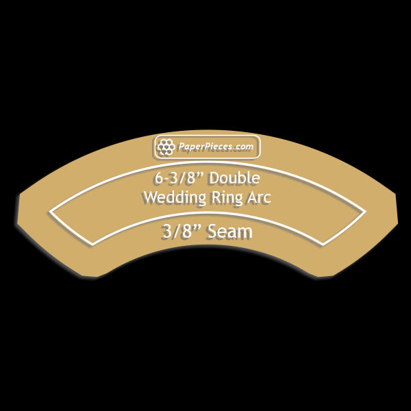 6-3/8" Double Wedding Ring Arcs Only