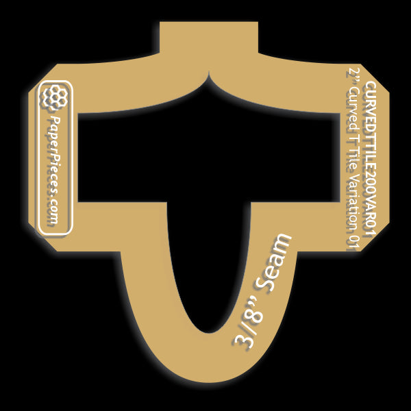 2" Curved T Tile Variation 01