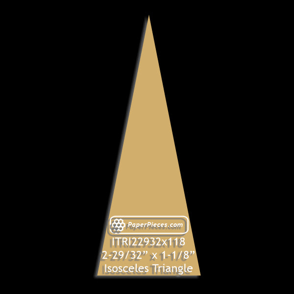 2-29/32" x 1-1/8" Isosceles Triangle