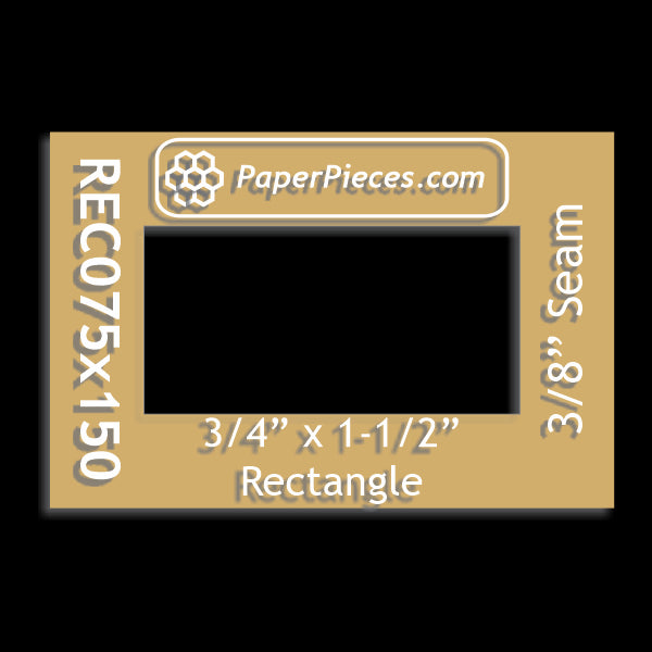 3/4" x 1-1/2" Rectangle