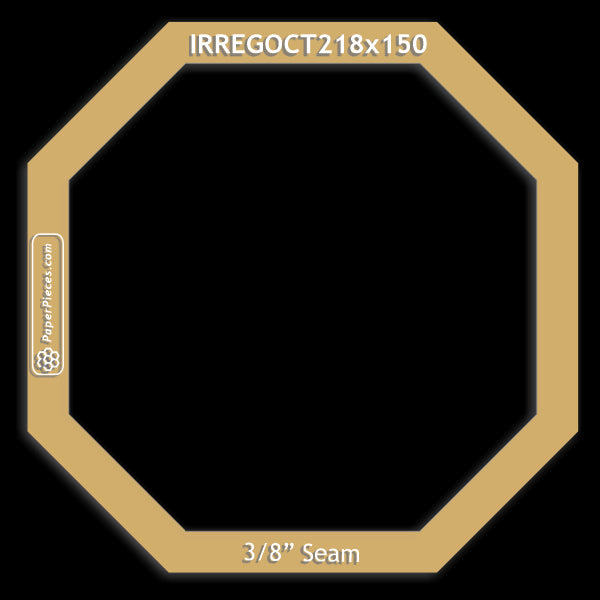 2-1/8" x 1-1/2" Irregular Octagon