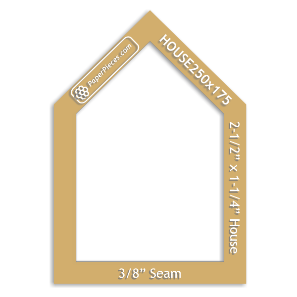 2-1/2" x 1-3/4" House