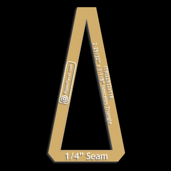 2-29/32" x 1-1/8" Isosceles Triangle