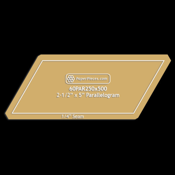2-1/2" x 5" 60 Degree Parallelogram