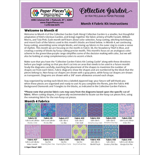 Collective Garden Quilt Along: Month 4