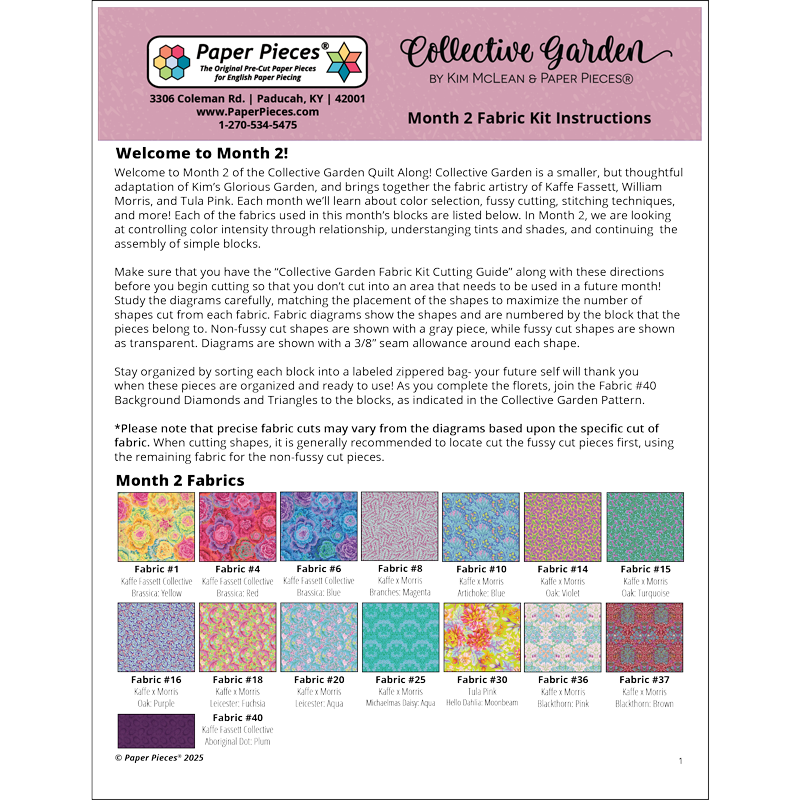 Collective Garden Quilt Along: Month 2