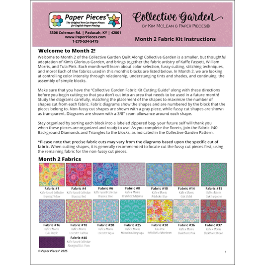 Collective Garden Quilt Along: Month 2
