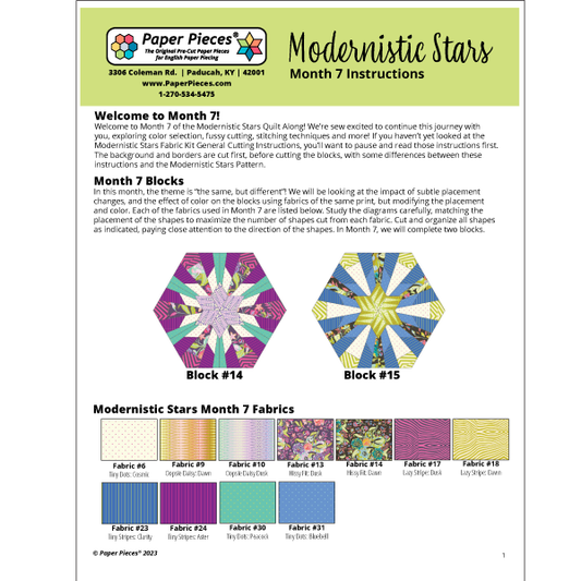 Modernistic Stars: Month 7