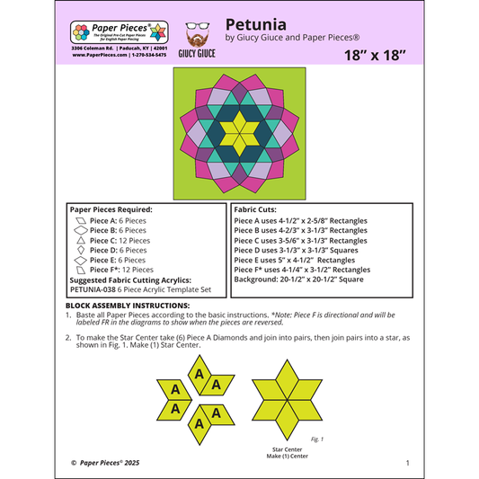 Petunia Block Guide by Giucy Giuce | Free PDF Download