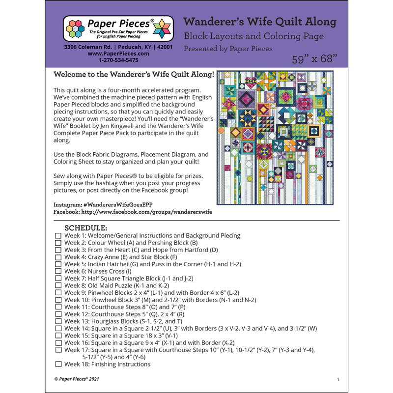 Wanderer's Wife EPP Supplemental QAL Instructions