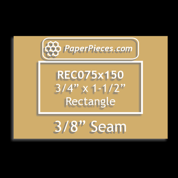 3/4" x 1-1/2" Rectangle