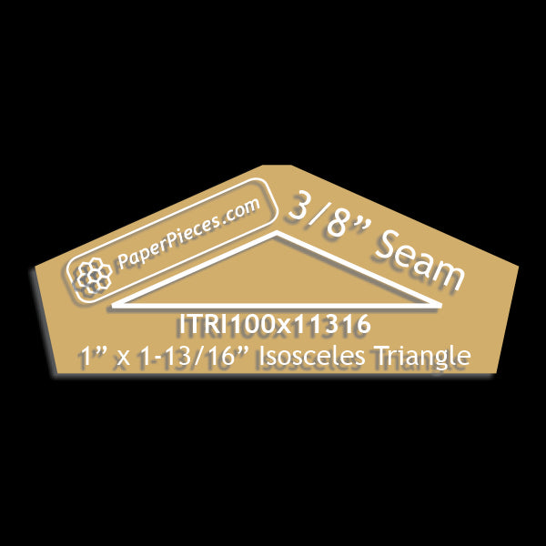 1" x 1-13/16" Isosceles Triangle