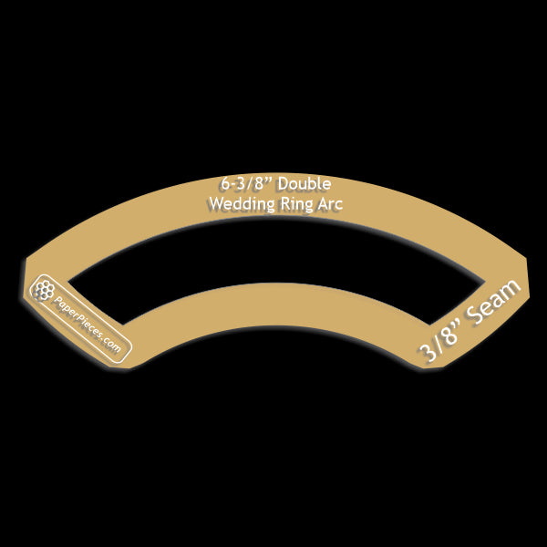 6-3/8" Double Wedding Ring Arcs Only
