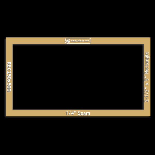 2-1/2" x 5" Rectangle