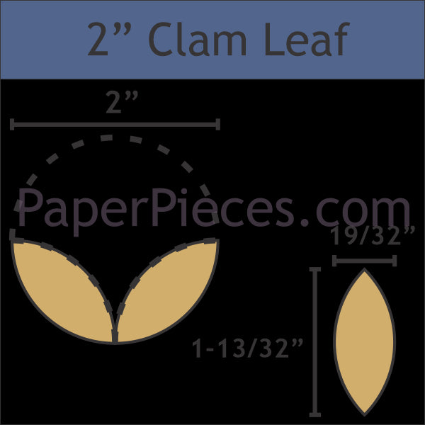 2" Clam Leaf