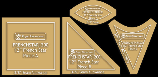 12" French Star Blocks