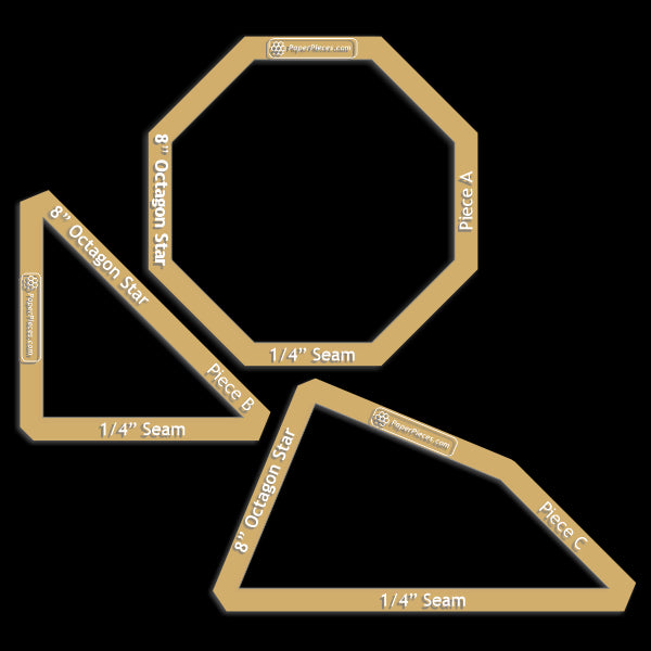 8" Octagon Star